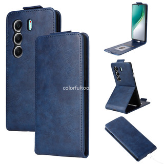 Vỏ Camon50Ultra Cho Tecno Camon 40 Pro Premier Camon40Pro Camon50Pro 4G 5G Flip Dọc Da Từ Khe Cắm Thẻ Giá Đỡ Ốp điện thoại Bảo Vệ Toàn Diện Vỏ Chống Sốc