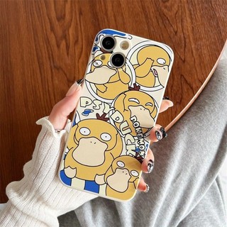 Ốp Lưng Cho iPhone 16E 16 Pro Max 15 14 Plus 13 12 Mini 11 Pro Max Ốp Lưng Điện Thoại Di Động Pokemon Psyduck Snorlax Bulbasaur Hoạt Hình Anime Dễ Thương Bảo Vệ Toàn Diện Silicon Anime