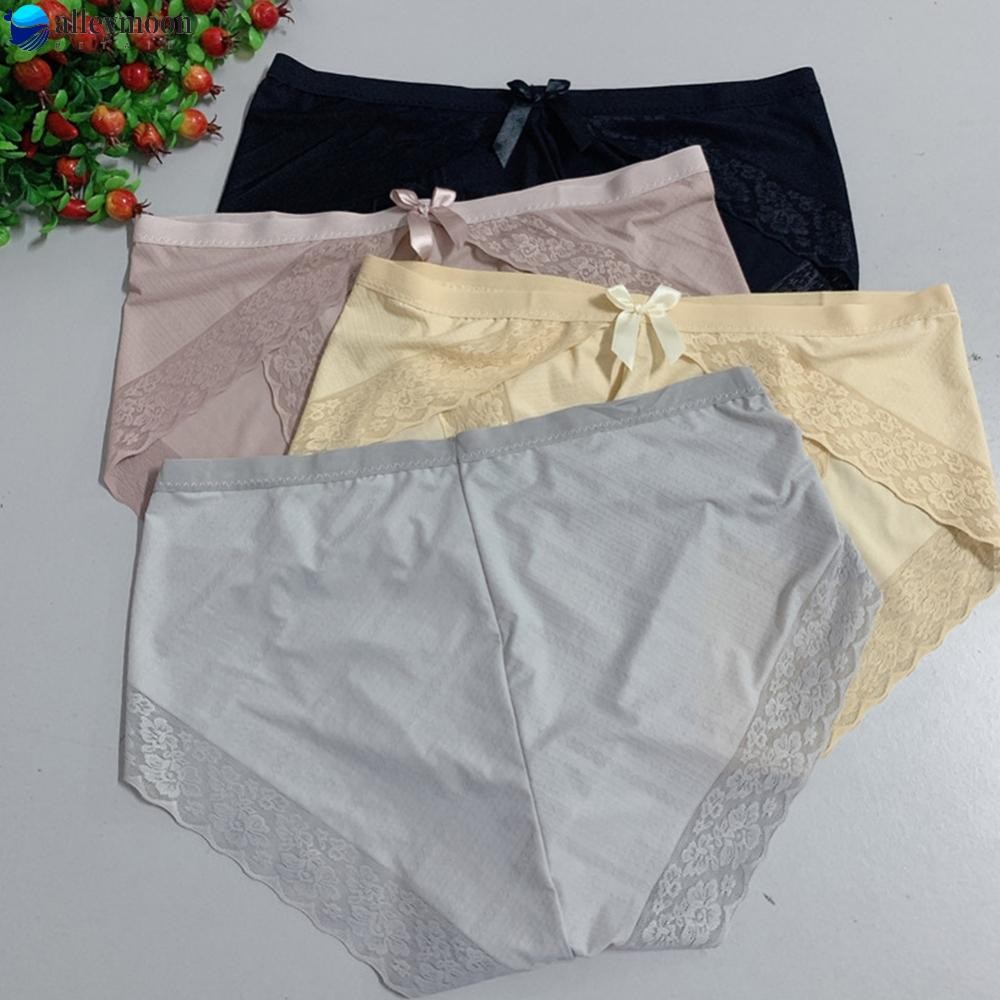 Mềm Nam Ren Băng Lụa Quần Lót Thông Bikini Quần Đùi Túi G Dây Kaki / Vàng