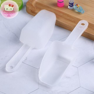 Moonlights Nhựa Xẻng Đá Bột Thực Phẩm Kẹo Kem Muỗng Tráng Miệng Xẻng Cơm Nhà Bếp Mờ Dày Đa Năng Xẻng EN