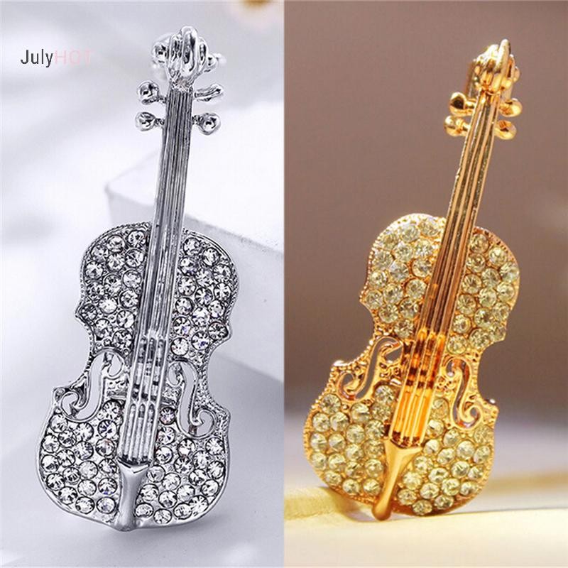 JULYHOT Thời Trang Nữ Vàng Mạ Bạc Pha Lê Vĩ Cầm Khăn Thổ Cẩm Kim Cương Giả Thổ Cẩm Massivedeals