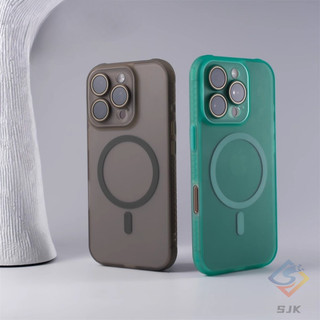 Ốp từ tính Acrylic mờ siêu mỏng cho iPhone 16 Pro Max 11 12 13 14 15 Pro Max Sạc không dây Snap-on Ống kính có thể tháo rời | Chống sốc & chống vân tay