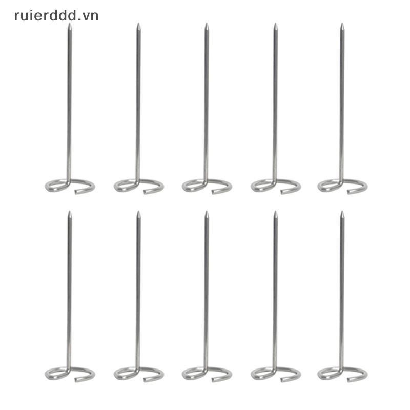 # ruierdd # 10 Chiếc Lò Chiên Không Khí Nướng Dọc Xiên Nướng Phụ Kiện Đa Năng Thực Phẩm Thép Không Gỉ 304 Kim Nướng Đặc Biệt.