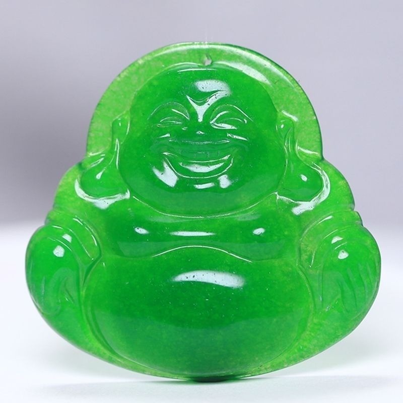 Mặt dây chuyền ngọc bích tự nhiên Mặt dây chuyền Guanyin Mặt dây chuyền Đá Ngọc Vòng cổ Nam Nữ Phong cách