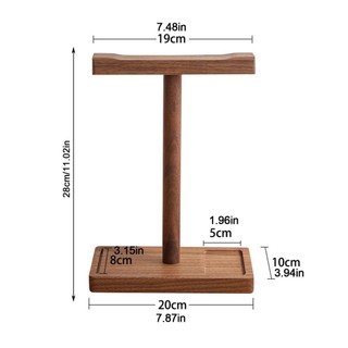 Headphone Stand Wood Wooden Headset Stand for Desk Rustic Desktop Headphone Hanger Universal Headphone Holder for fotvn