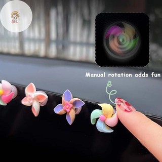 Twe 3 / 6 Chiếc Cối Xay Gió Ô Tô Đồ Trang Trí Màu Kẹo Điều Khiển Trung Tâm Đồ Trang Trí Nhỏ Cối Xay Gió Dễ Thương Trang Trí Ô Tô Phụ Kiện Nội Thất Ô Tô VN