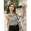 Áo croptop jean sát nách bò hở lưng gợi cảm thời trang retro đường phố mùa hè