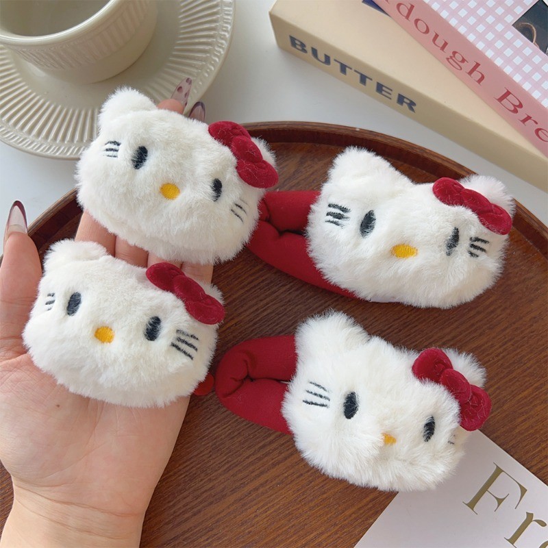 Kẹp Tóc Mèo Sang Trọng Kawaii - Phụ Kiện Tóc Trang Điểm Tiệc - Dây Buộc Tóc Nữ - Phong Cách INS, Ngọt Ngào, Dễ Thương - Quà Tặng Cho Bé Gái - Phim Hoạt Hình Barrettes