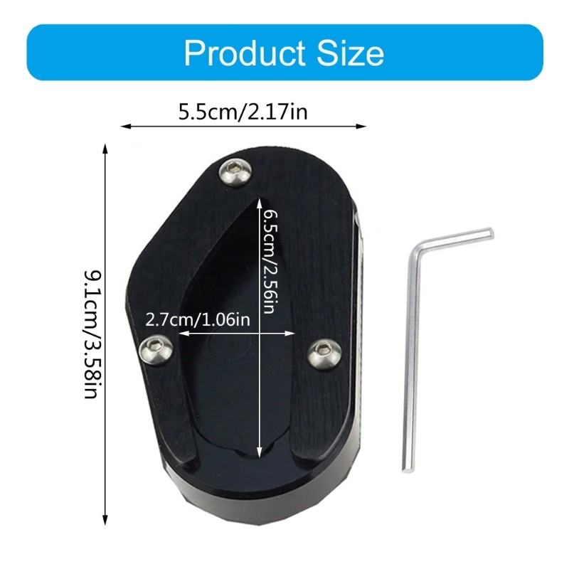 EDB * Nhôm Bên Đứng Pad Xe Đạp Chân Đế Mở Rộng Dễ Dàng Lắp Đặt Chân Đế Miếng Lót Đảm Bảo Ổn Định Tuổi Thọ Cho T100