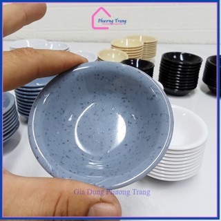 Combo 10 chén chấm nước tương, nước mắm, gia vị nhựa melamine nhựa cứng, khó bể nhiều màu nhiều size - Phương Trang