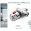 Van trộn giữ nhiệt 3 chiều bằng đồng nguyên khối Van máy nước nóng năng lượng mặt trời 3 / 4 Inch Van điều chỉnh nhiệt độ