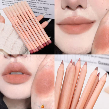 Bút lót môi màu hồng mờ 4 màu - Trang điểm môi cốc chống dính - Son môi nhung mờ - Son môi màu nâu nâu tự nhiên - Son môi đường viền môi - Chống thấm nước lâu trôi