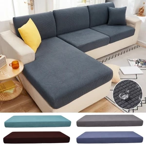 Chống Nước Bọc Sofa, Bọc Đệm Ghế Sofa Vải Nhung Gân Dày Dặn Co Giãn 1/2/3/4 Chỗ