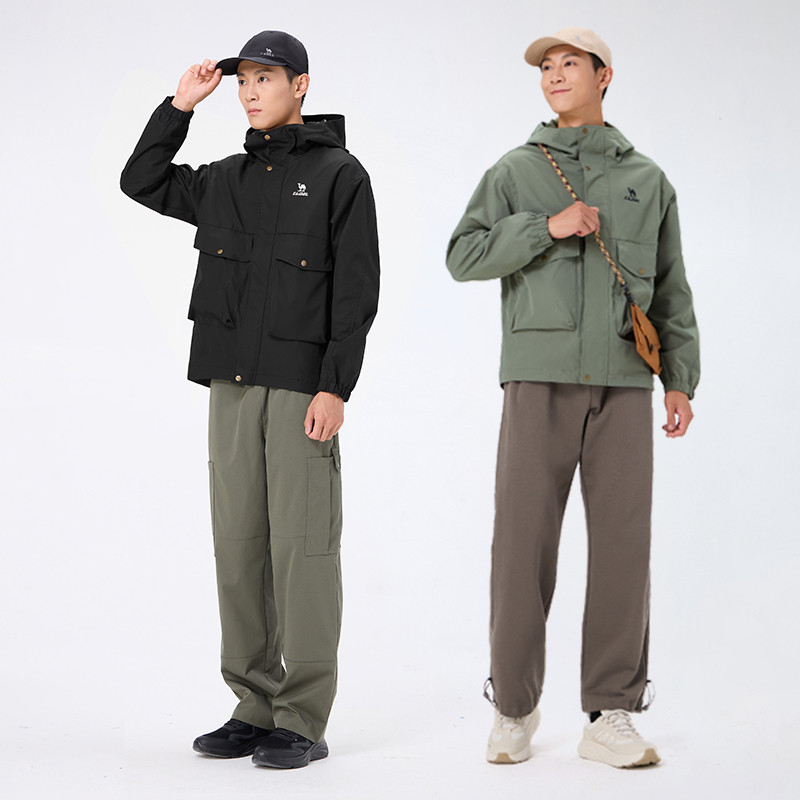 Ảnh Áo khoác thể thao CAMEL CROWN Quần áo leo núi chống gió và chống nước ngoài trời dành cho nam 4