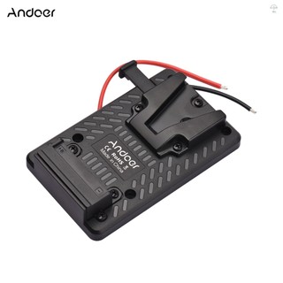 Andoer V-lock Pin Mặt Sau Tấm Adapter Thay Thế Cho Pin V-Mount