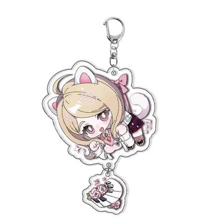 Danganronpa Acrylic Keychain nhiều lớp trong suốt mặt dây chuyền trang trí dễ thương