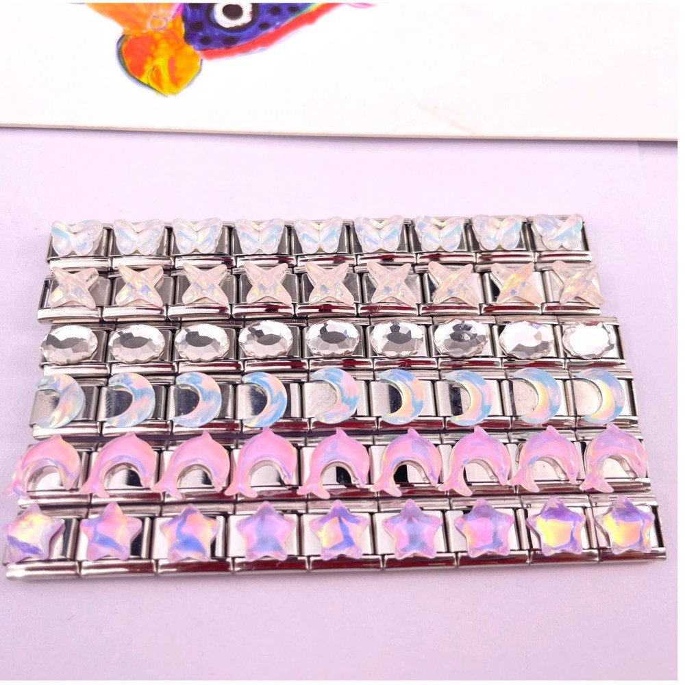 Mô-đun Mặt Trăng Ngôi Sao Bướm Mô-đun Ý Khâu Vòng Tay Trang Sức DIY
