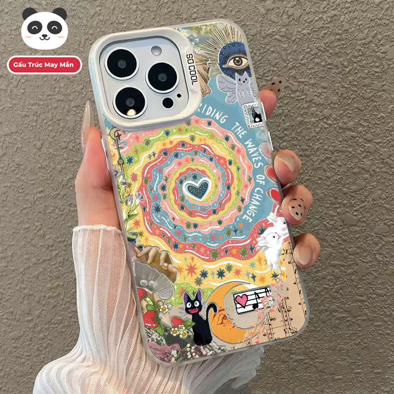 Ốp Lưng iPhone Họa Tiết Lốc Xoáy Phép Thuật | Tương Thích Full Bộ iPhone 16/15/14/13/12/11 Pro M