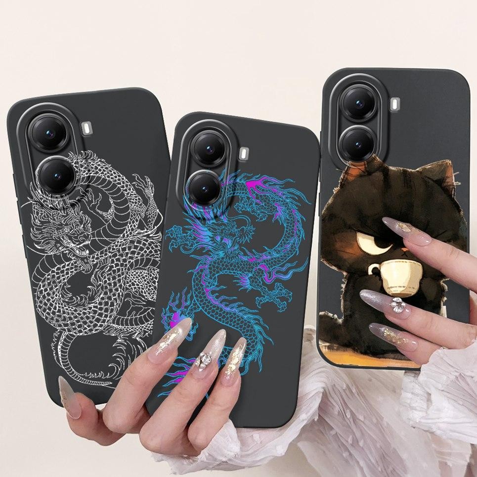 Vỏ Hoạt Hình Thời Trang Cho Xiaomi Poco X7 Pro 5G Ốp Lưng Poco M7 Pro 5G Redmi Turbo 4 Vỏ Điện Thoại Camera Bảo Vệ Silicon Mềm