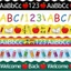 KIKIN 6 Cái Bảng Tin Biên Giới 123 Xe Buýt In Hình Viền Viền Bút Chì In Bản Tin Ban Biên Giới Lớp Học Biên Giới