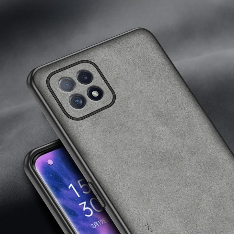 Ốp lưng Oppo A73 5G CPH2161 Da PU chống sốc Ốp lưng cứng Vỏ điện thoại mờ Ốp lưng silicon cho Oppo A73 5G CPH2161
