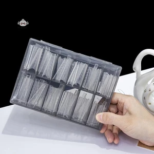 Maybest 12 Lưới Trong Suốt Trống Lá Móng Tay Hộp Bảo Quản Nhựa Móng Tay Giả Hộp Nghệ Thuật Hộp Đựng {VN}