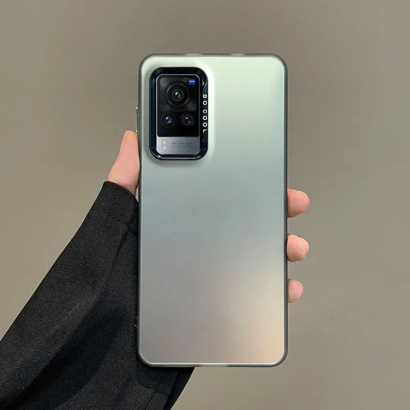 Dành Cho Vivo X60 Pro Ốp Lưng Vivo X60Pro Ốp Điện Thoại Sang Trọng Laser Kim Loại Màu Cực Quang Chống Sốc Ốp Lưng