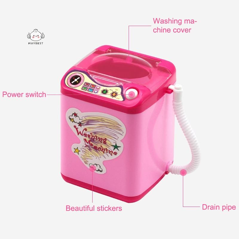 Maybest Puff Child Sponge Máy giặt điện Dụng cụ trang điểm bằng nhựa Máy làm sạch Sữa rửa mặt khô và ướt Sử dụng kép {VN}