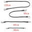 Carabiner dây đeo OUSXA, 30 / 60 / 90 / 120cm có móc Dây Bungee cao su, Phụ kiện lều dây thun dày đa chức năng
