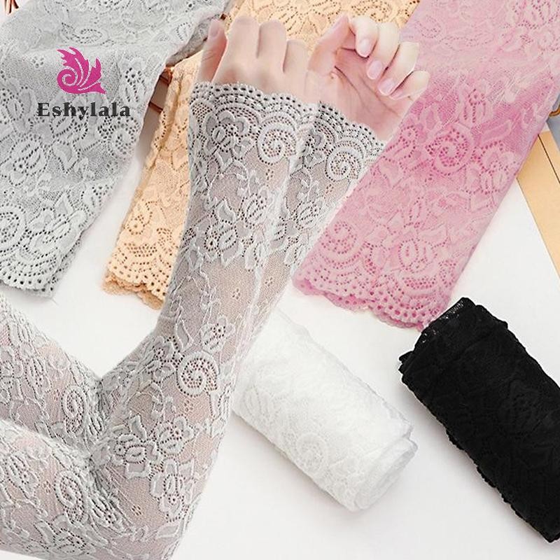 Găng tay chống nắng mùa hè Băng ren tay lái xe Uv chặn tay áo [MỚI]