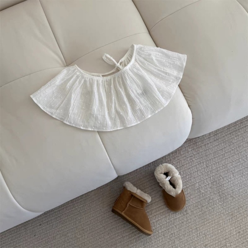DASSBSUG Dây Đeo Buộc Váy Xếp Chồng Fart Rèm Cho Bé Gái Phong Cách Ngọt Ngào Cosplay Quần Áo Bé Gái Viền Trang Trí Tạp Dề