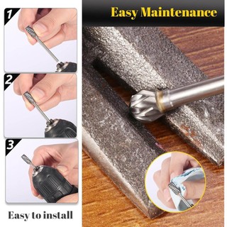 Bộ 10 Mũi Khoan Cacbua Vonfram – Đầu Mài Khắc Gỗ, Mài Kim Loại, Dụng Cụ Quay Mini, Mũi Mài CNC Chuyên Dụng