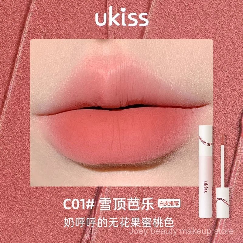Son bóng Ukiss Matte không dính cốc để tạo thành son môi và son bóng HYAW