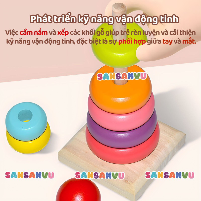 Đồ Chơi Giáo Dục Sớm Little Boo Combo 11 Món Đồ Chơi Gỗ Montessori Thông Minh Phát Triển Trí Tuệ Cho Bé