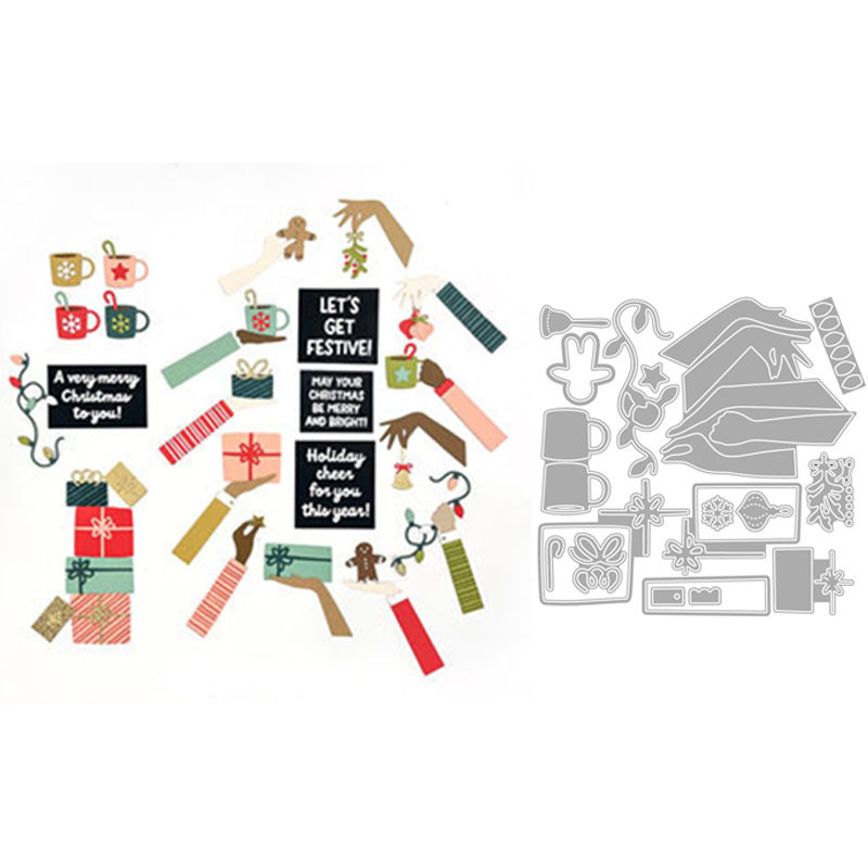 Sổ lưu niệm Lễ tạ ơn Cắt kim loại Khuôn cắt khuôn Thép Carbon Dập nổi Mẫu DIY Khắc Dụng cụ