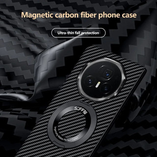 Ốp điện thoại có thể xoay được bằng sợi Carbon từ tính cho Honor Magic Vs3 V3 Vs2 V2 Vỏ mỏng