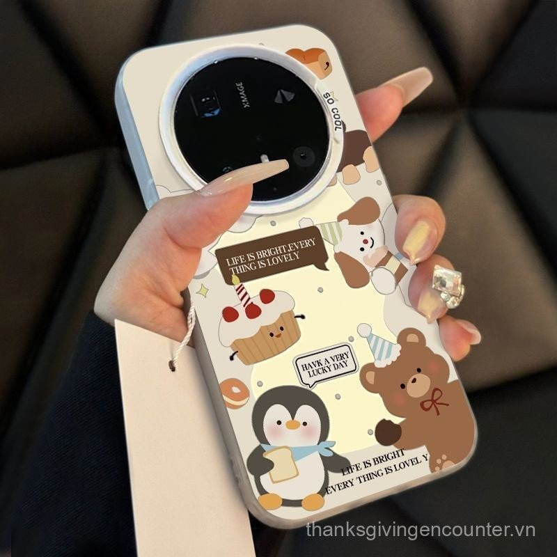 Ốp điện thoại cho Honor Magic 7 6 5 4 Pro, họa tiết hoạt hình động vật, tiệc tùng, lỗ lớn, chống rơi, vỏ bảo vệ cứng