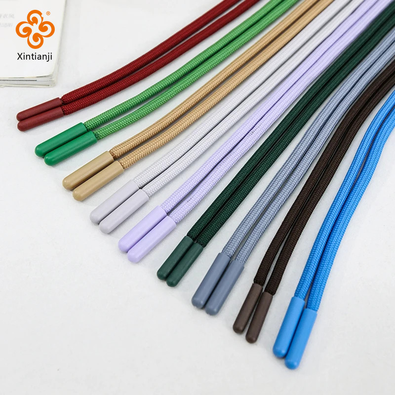 140cm Dây bện tròn xoắn màu trơn, dây mồ hôi áo, dây rút thay thế, phụ kiện may thủ công DIY