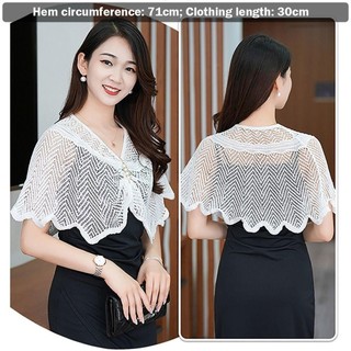 Khăn choàng và áo khoác mỏng NOOKSTORY, chất liệu vải tuyn ngắn thoáng khí, đa màu sắc dành cho nữ