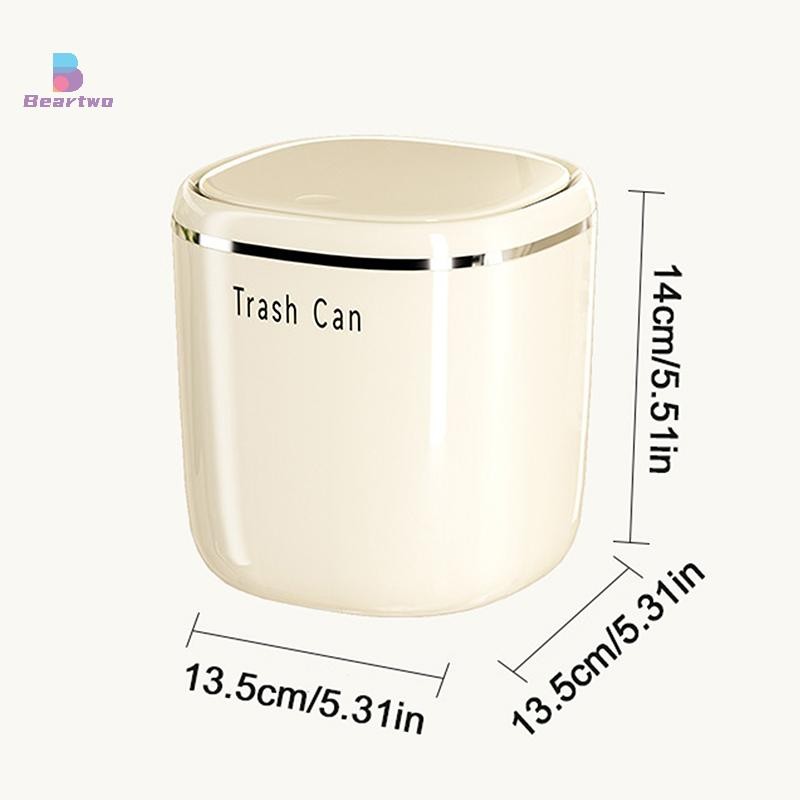 < Beartwo > hộp đựng rác ép máy tính để bàn Giỏ đựng rác Bàn nhà Thùng rác nhựa Đồ dùng văn phòng Thùng rác Hộp đựng đồ lặt vặt Đẹp