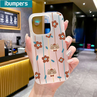 ibumpers Ốp Lưng iPhone hàn quốc đơn giản hoa in hình Ốp Điện Thoại TPU Trong Suốt Mềm nhám mờ Chống Sốc Chống Bẩn Cho Iphone 16 15 14 12 13 11 Pro Max IP 7 8 Plus X XS XR
