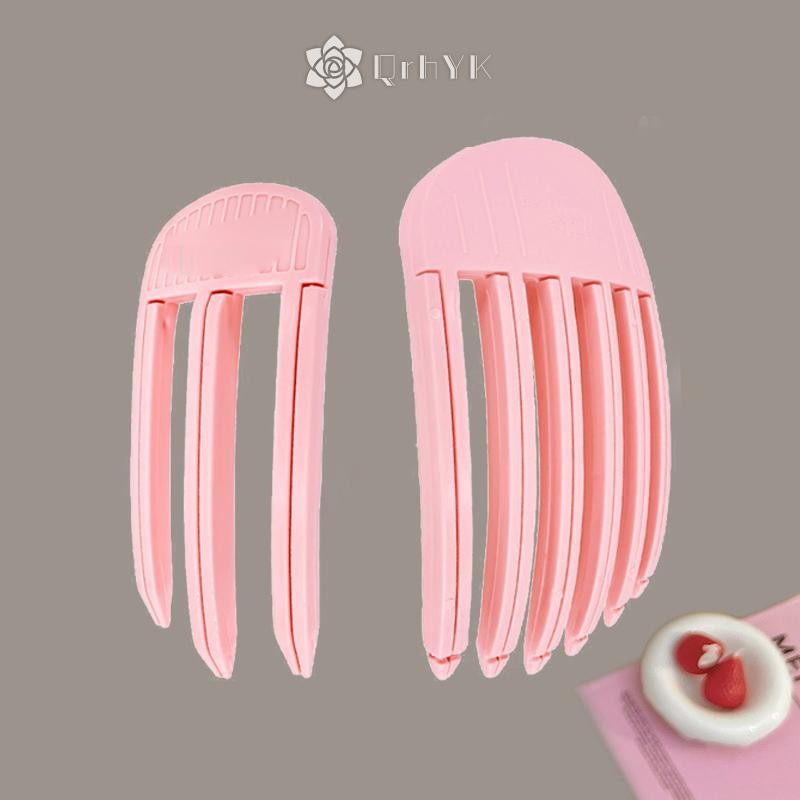 Qrhyk 3 / 6 Răng Lông Tơ Rễ Tóc Hiện Vật Cao Kẹp Tóc Tự Nhiên Lông Tơ Traceless Tóc Làm Đẹp Dụng Cụ Tạo Kiểu Cho Lười Mới