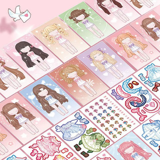 Tự làm Dress-up Sticker cuốn sách cho trẻ em, công chúa phong cách búp bê với quần áo thay đổi, yên tĩnh bận rộn cuốn sách, scrapbooking thủ công, giáo dục đồ chơi cho cô gái 3-6 tuổi