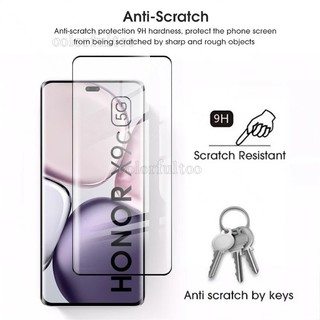 Honor X9C 2024 3D Cong Trong Suốt Kính Cường Lực Bảo Vệ Cho Honor X9C X9B X9A X 9B X9 C HonorX9C 5G 9H HD Full Cover Kính Bảo Vệ Màn Hình Điện Thoại Trong Suốt Mặt Trước