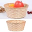 Giỏ đựng đồ YUUKII, Giỏ dệt mây đa năng thủ công, Trang trí nhà cửa Dải tre Giỏ hoa vàng cho bánh mì trái cây Đồ lặt vặt