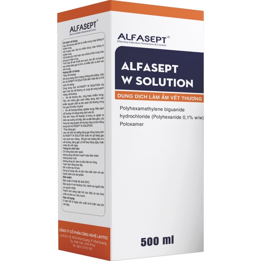 Mô tả Dung Dịch Làm Ẩm Rửa Vết Thương ALFASEPT W Solution Giúp Làm Sạch Nhanh Chóng Và Hiệu Quả - 2
