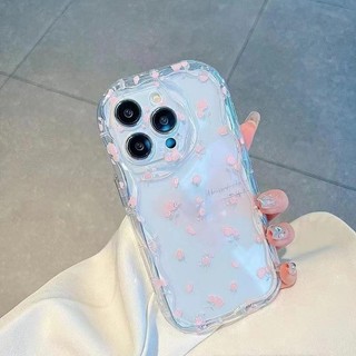 Ốp Lưng Cánh Hoa Bướm Hoa Hồng Cho Redmi Note 14 13 Pro Plus 12 11 10 9 8 Pro 10s 9s 12s 11s Cô Gái Dây Xích Trong Suốt Vỏ Điện Thoại