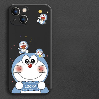 Ốp điện thoại Doremon hoạt hình dễ thương cho iPhone16 / 15 / 14 / 12 / 11 / 13 PRO MAX / PLUS / Mini / X XS XR 6 / 7 silicon lỏng bảo vệ toàn diện vỏ mềm chống rơi chống sốc