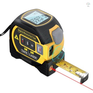 Máy đo khoảng cách Laser 3in1 Thước đo băng 5m Màn hình LCD với đèn nền Máy đo khoảng cách Thiết bị đo lường xây dựng Khu vực Thiết bị khảo sát