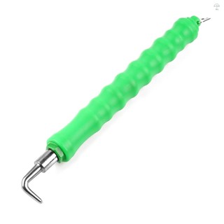 Dây buộc cốt bán tự động Twister, móc Carbon có tay cầm nhựa, dùng cho thanh ràng buộc, móc thẳng màu xanh lá cây